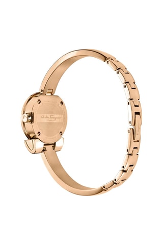Montre à quartz en acier Fabriquée en suisse - Doré rose et argenté