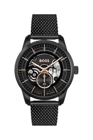 Montre automatique en acier - Noir