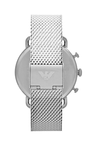 Montre à quartz en acier - Chronographe - Argenté