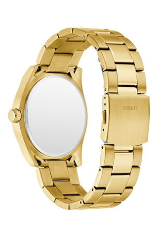 Montre à quartz en acier - Doré et vert