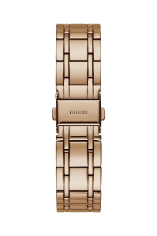Montre à quartz en acier et diamant - Doré