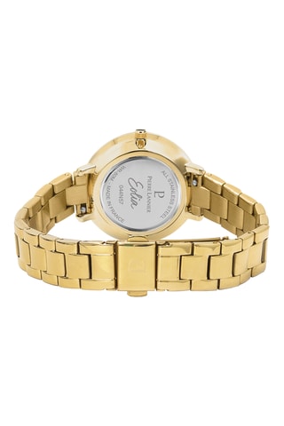 Montre à quartz en acier - Doré et vert