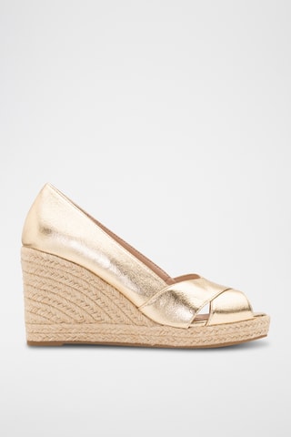 Sandales à talons compensées Leonie - Doré