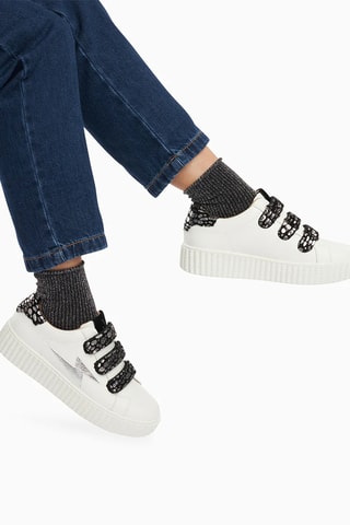 Baskets plateformes Daisy - Blanc
