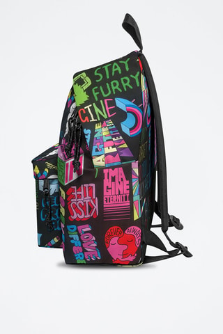 Sac à dos Jeremyville Padded Pak'r Noir et fuchsia