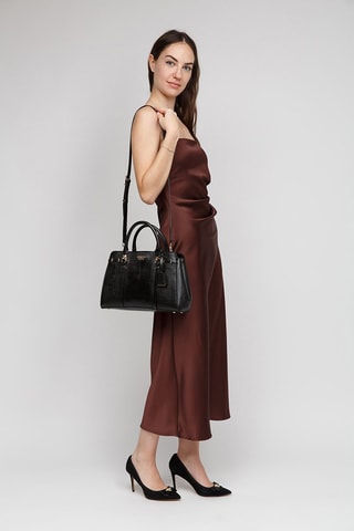 Bolso Leona - Negro y dorado