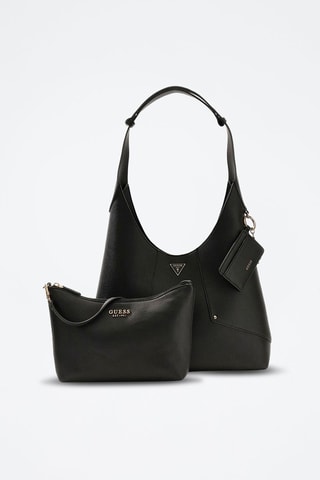 Bolso shopper y bolso de mano - Negro y dorado