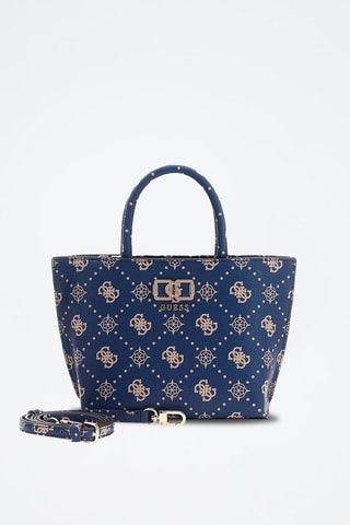 Bolso Emelie - Blanco, azul y dorado