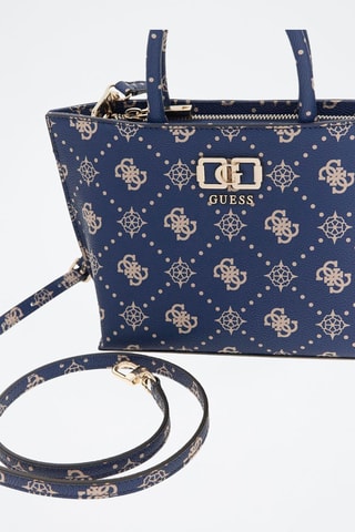 Bolso Emelie - Blanco, azul y dorado