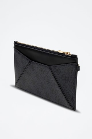Bolso de mano Flat - Negro, dorado y gris