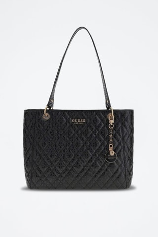Bolso shopper Isemay - Negro y dorado