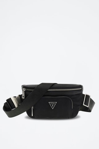 Riñonera Milano - Negro y plateado