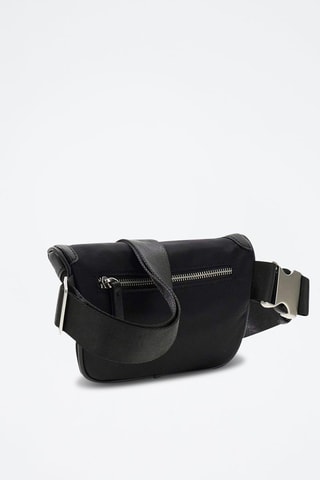 Riñonera Milano - Negro y plateado
