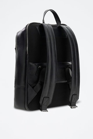 Mochila de piel Monaco - Negro