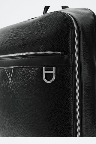 Mochila de piel Monaco - Negro