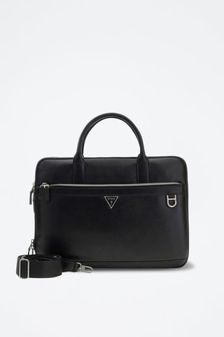Funda de piel para ordenador portátil Monaco - Negro