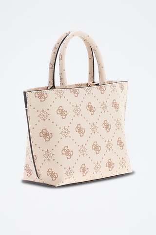Bolso Emelie - Blanco, marrón y dorado