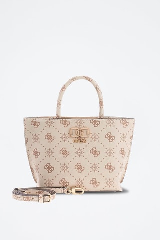 Bolso Emelie - Blanco, marrón y dorado