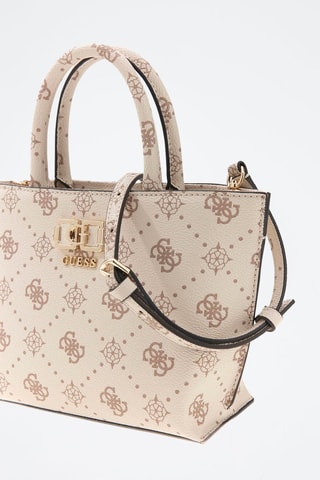 Bolso Emelie - Blanco, marrón y dorado