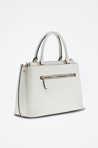 Bolso Bianca - Blanco y dorado