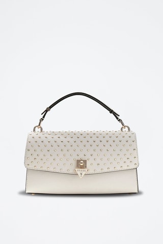 Bolso Patsie - Blanco y dorado