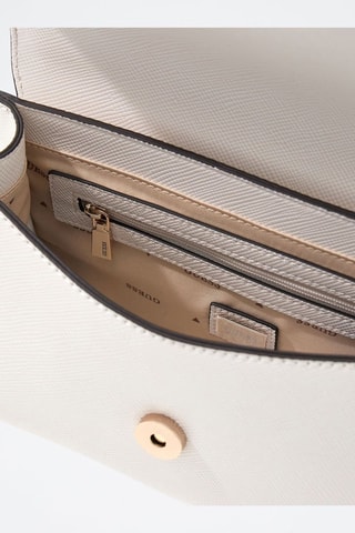 Bolso Patsie - Blanco y dorado