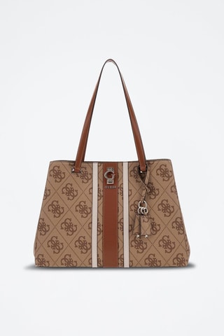Bolso - Beige, marrón y dorado