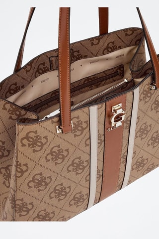 Bolso - Beige, marrón y dorado