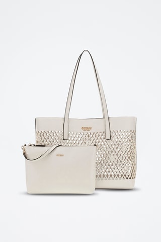 Bolso shopper y bolso de mano Letty - Blanco