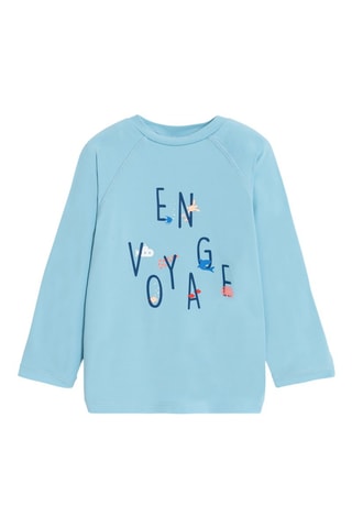 Camiseta de baño - Celeste