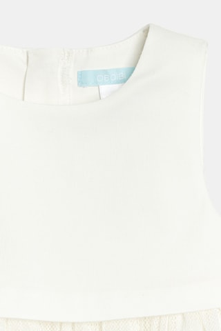 Vestido sin mangas - Blanco - Obaibi