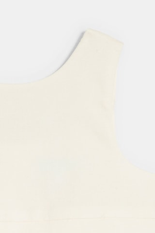 Body vestido - Blanco y rosa