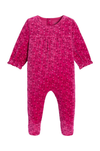 Pelele de terciopelo - Rosa - Obaïbi
