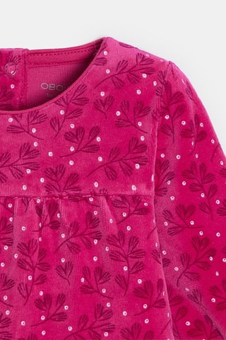 Pelele de terciopelo - Rosa - Obaïbi