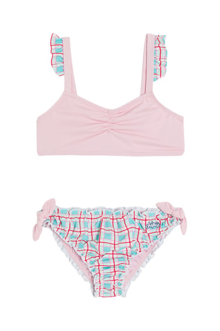 Bikini - Rosa y blanco - Kidiliz