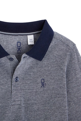Polo - Gris y azul - Okaïdi