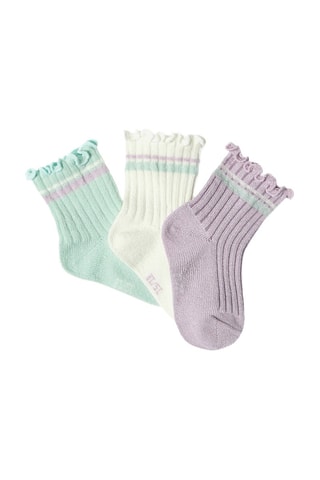 3 pares de calcetines - Violeta - Obaibi