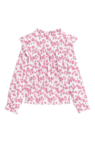 Blusa - Rosa y blanco - Okaïdi