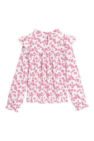 Blusa - Rosa y blanco - Okaïdi