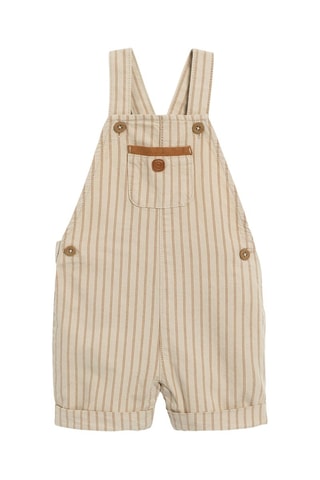 Peto corto y polo - Beige y blanco - Obaibi