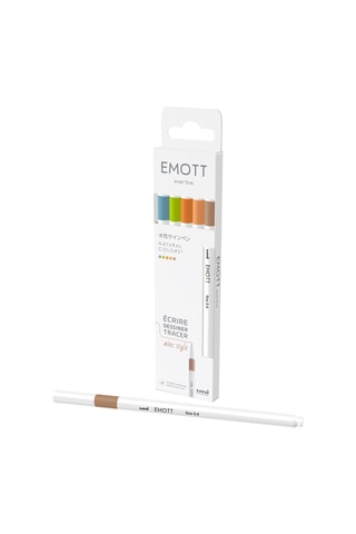 5 feutres couleurs nature Emott - 0,4 mm