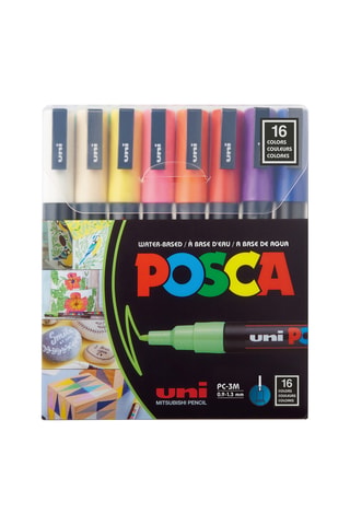 Set de 16 marqueurs PC-3M Posca - 0,9-1,3 mm