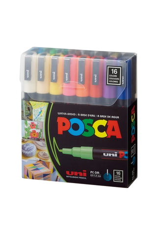 Set de 16 marqueurs PC-3M Posca - 0,9-1,3 mm
