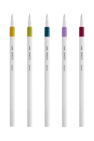5 feutres couleurs Rétro Emott - 0,4 mm