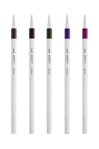 5 feutres couleurs vintage Emott - 0,4 mm