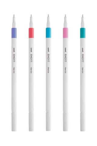 5 feutres couleurs acidulées Emott - 0,4 mm