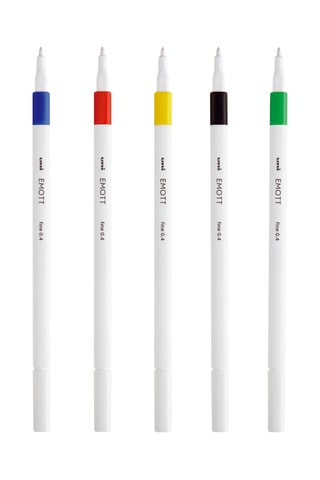 5 feutres couleurs vives Emott - 0,4 mm