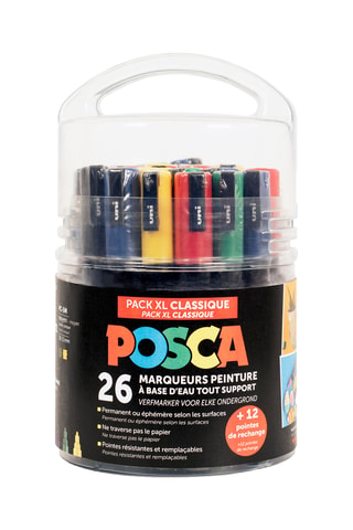 Pot de 26 marqueurs peinture Posca