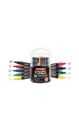 Pot de 26 marqueurs peinture Posca