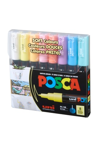 Set de 8 marqueurs PC-1M Posca - 0,7 mm